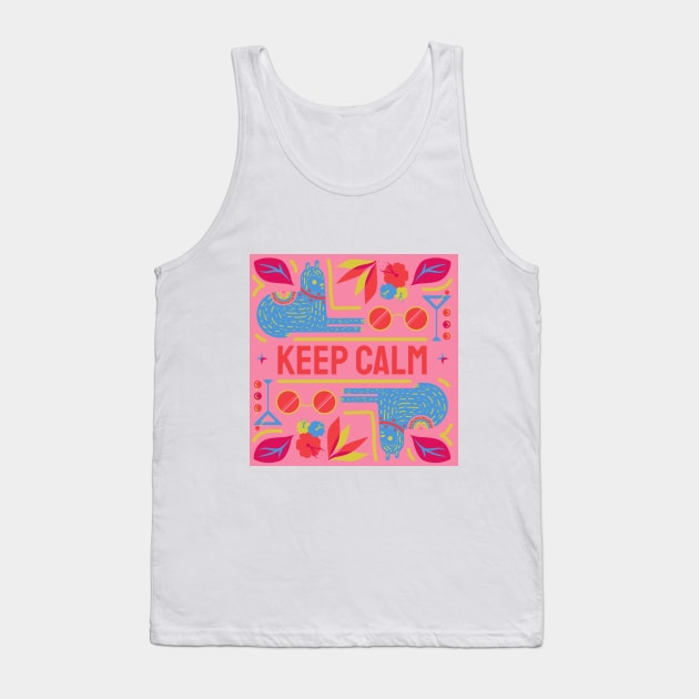 Keep Calm Tank Top by Salwa's World